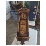 Decorative Wall Clock with Scenic Panel