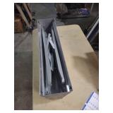 Metal folding sawhorse