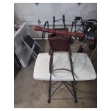 Wicker Baby Doll Stroller with Metal Frame