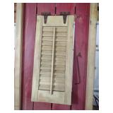 Wooden Window Shutter with Arched Frame