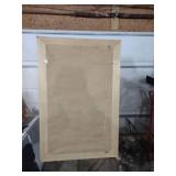 Large Wall Mirror with Decorative Wood Frame