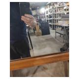 Large Wood Framed Wall Mirror
