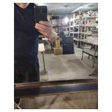 Large Decorative Wall Mirror with Dark Wood Frame