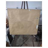 Large Decorative Wall Mirror with Dark Wood Frame