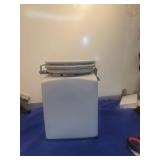 Large White Ceramic Storage Canister