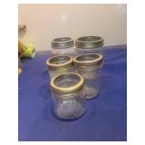 Ball Mason Glass Jars with Lids - Set of 5