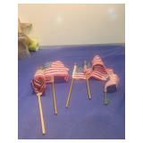 American Flag Stick Decorations Set of 6