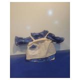 Holly Hobbie Style Blue Floral Dress with White Apron