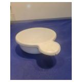 White Ceramic Butterfly Shaped Dish