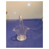 Clear Glass Basket with Handle