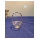 Small Clear Glass Basket