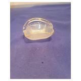 Clear Glass Leaf-Shaped basket