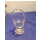 Crystal Glass Basket with Handle