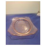 Pink Depression Glass Dessert Plate