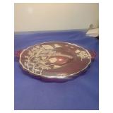 Ruby Glass Anniversary Serving Platter