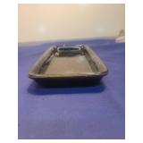 Black Glass Decorative Tray
