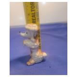 White Porcelain Poodle Figurine