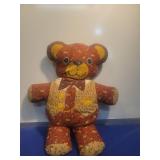 1970s Calico Print Bear with Vest
