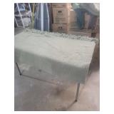 Plush Light Green throw with Fringe