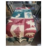 Hudson Bay Company Wildlife Wool Blanket