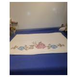 2 Cross Stitch Floral Pillowcase 20 X 30
