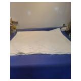 2 Embroidered White Cotton Pillowcase 20 X 34