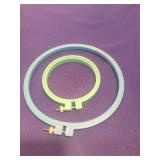Embroidery Hoops Set - Light Blue and Yellow
