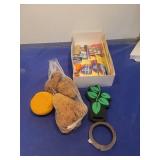 Art Supply Set with Natural Sponges