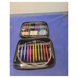 Interchangeable Circular Knitting Needle Set with Case