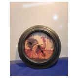 Decorative Rooster Wall Clock needs batteries