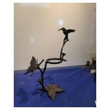 Decorative Metal Hummingbird Candle Holder