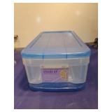 Stacks Up Storage Container with Blue Trim