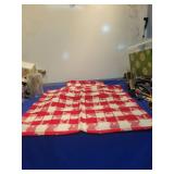 Red and White Checkered Heart Pattern napkins