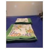 Easter Floral Print Cotton Napkins Set