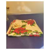 Christmas Poinsettia Print Napkins