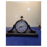 Decorative Mantel Clock with Ornate Finial