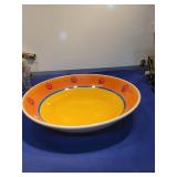 Orange and Yellow Ceramic Serving Bowls