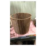 Round Woven Wicker Storage Basket