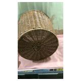 Round Woven Wicker Storage Basket