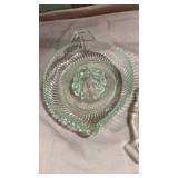 Glass Citrus Juicer with Ribbed Design