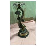 Bronze Palm Tree Candle Holder