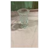 Crystal Cut Glass Bud Vase