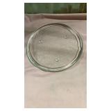 Clear Glass large candle holder