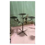 Decorative Metal Leaf Candle Holder