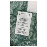 2) Green Floral Poly-Cotton panels curtains