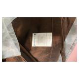 3panels bronze colored lined curtains