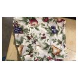 6 pieces curtain set fruit design