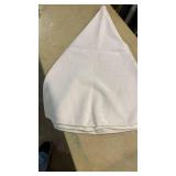White Cotton round tablecloth