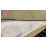 White Cotton round tablecloth