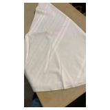 White Striped Cotton tablecloth